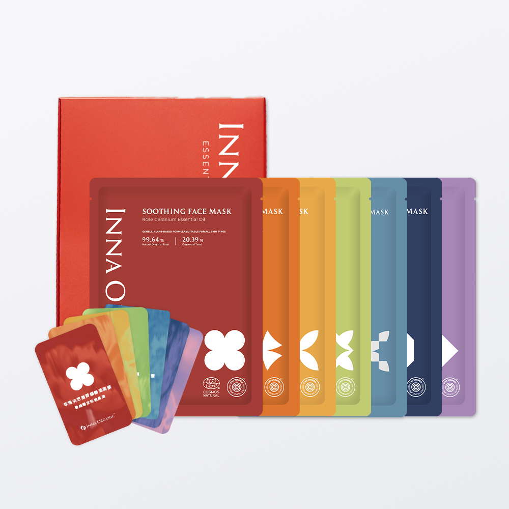 脈輪平衡有機面膜禮盒 (附能量引導卡牌)